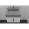 Castello Usa Nile 24-inch White Vanity Set with Gray Top and Chrome Handles CB-MC-24W-CHR-2053-GR - alternate 4